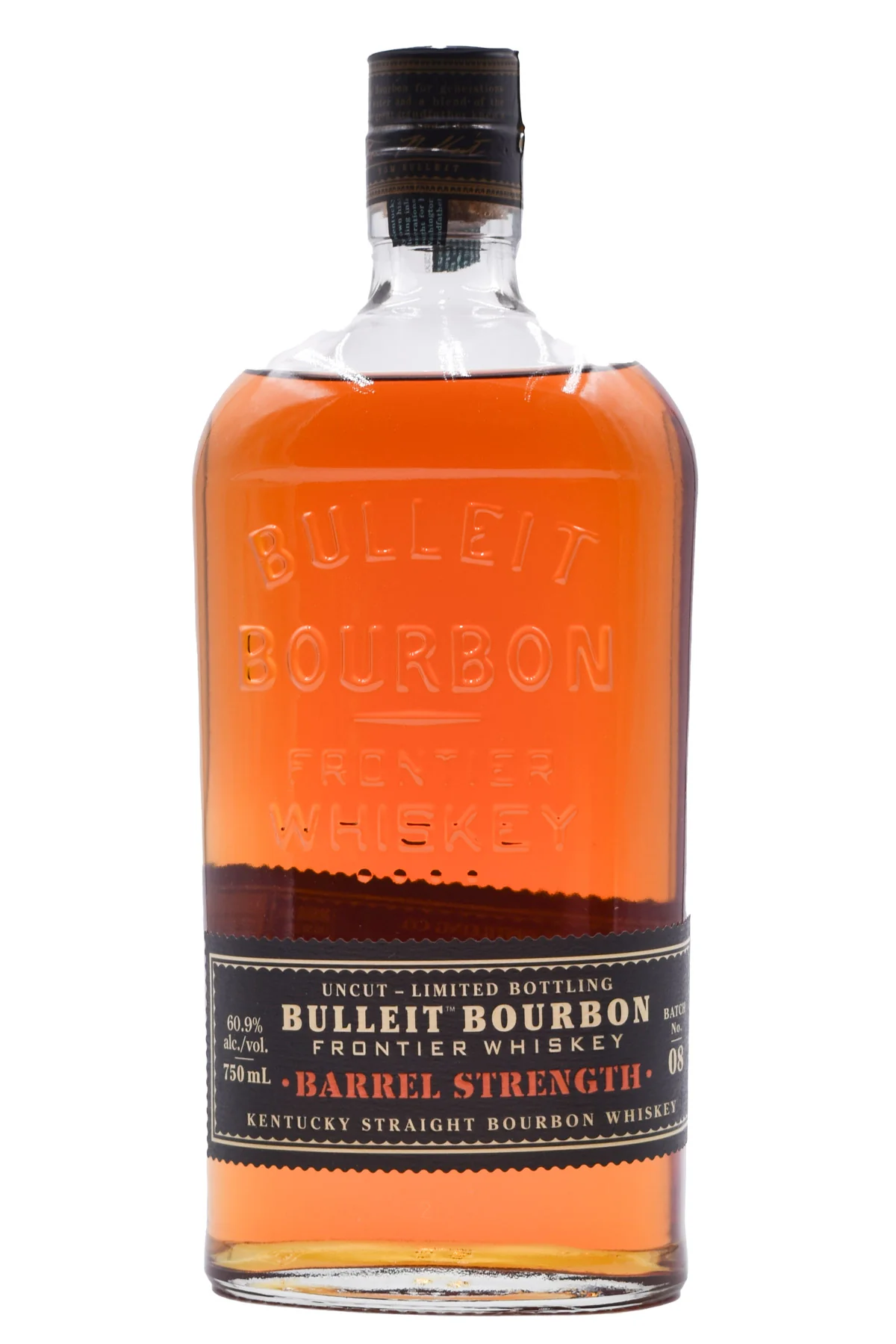 Bulleit Barrel Strength Straight Bourbon Frontier Whiskey