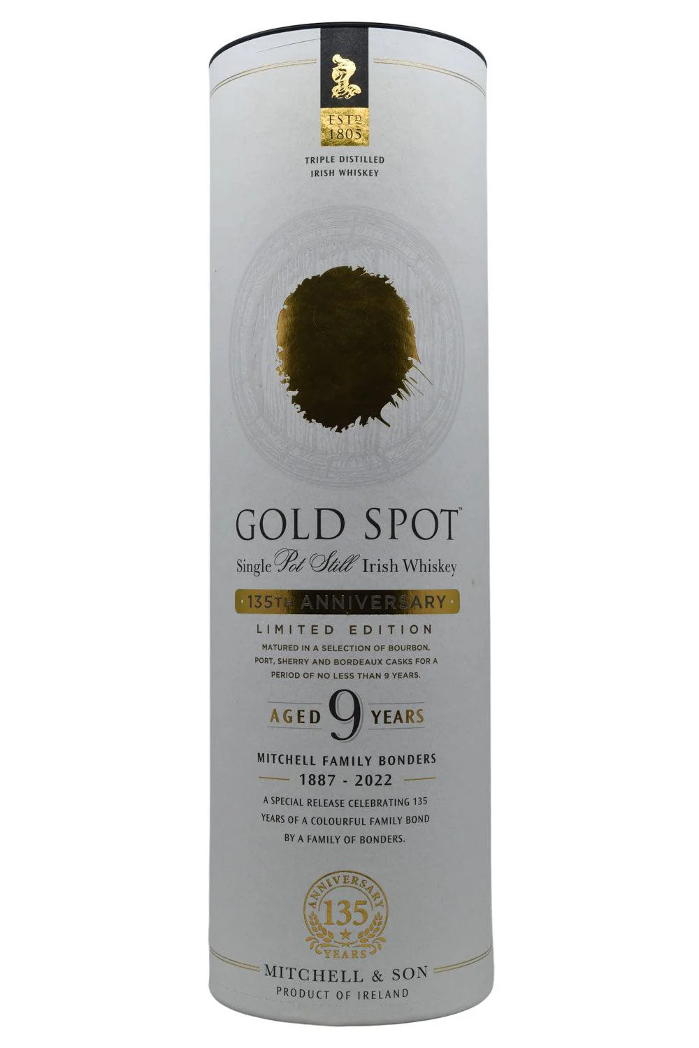 Mitchell & Son Gold Spot 9 Year Old Single Pot Still Irish Whiskey 135th Anniversary - Image 2