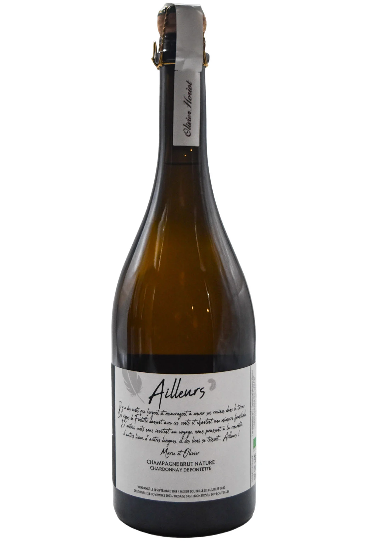 Olivier Horiot Champagne Brut Nature Ailleurs 2019