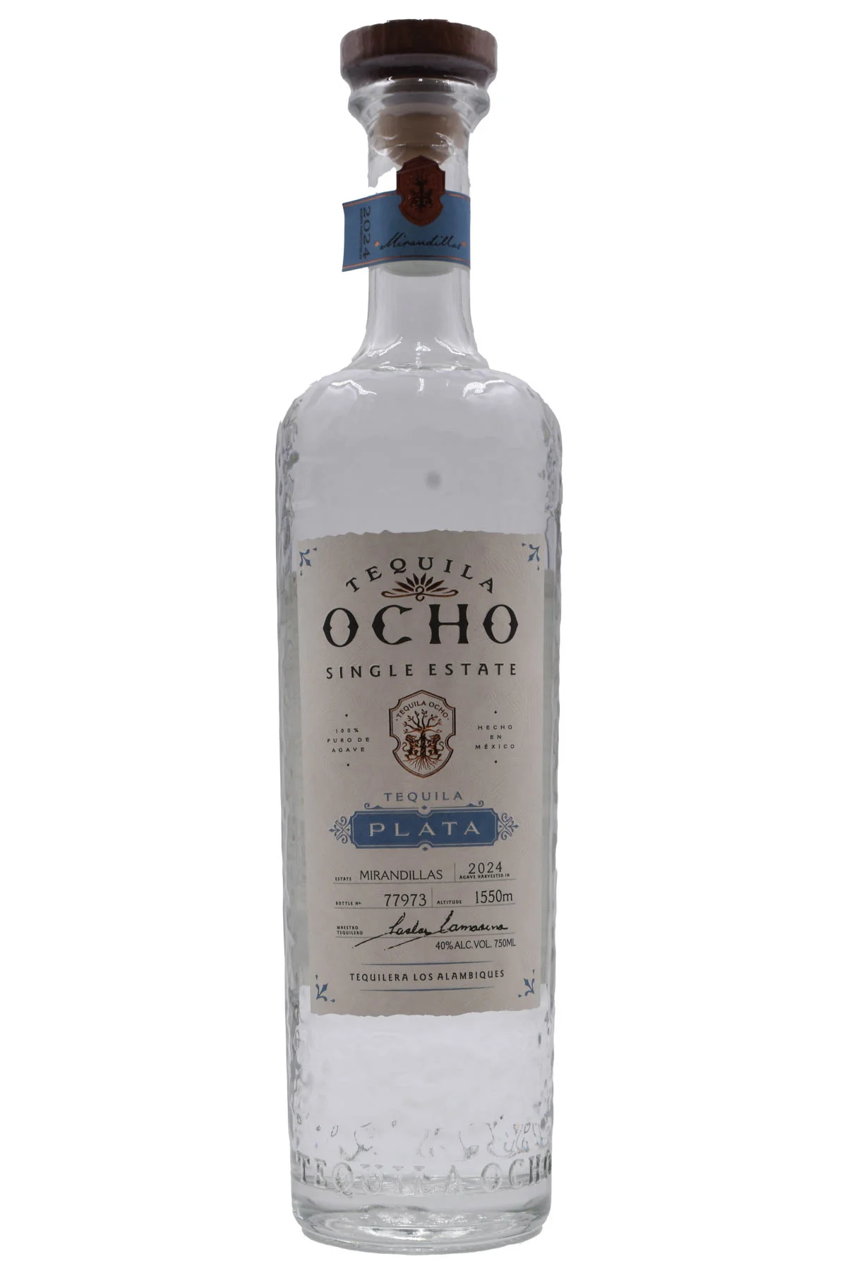 Tequila Ocho Single Estate Plata Blanco