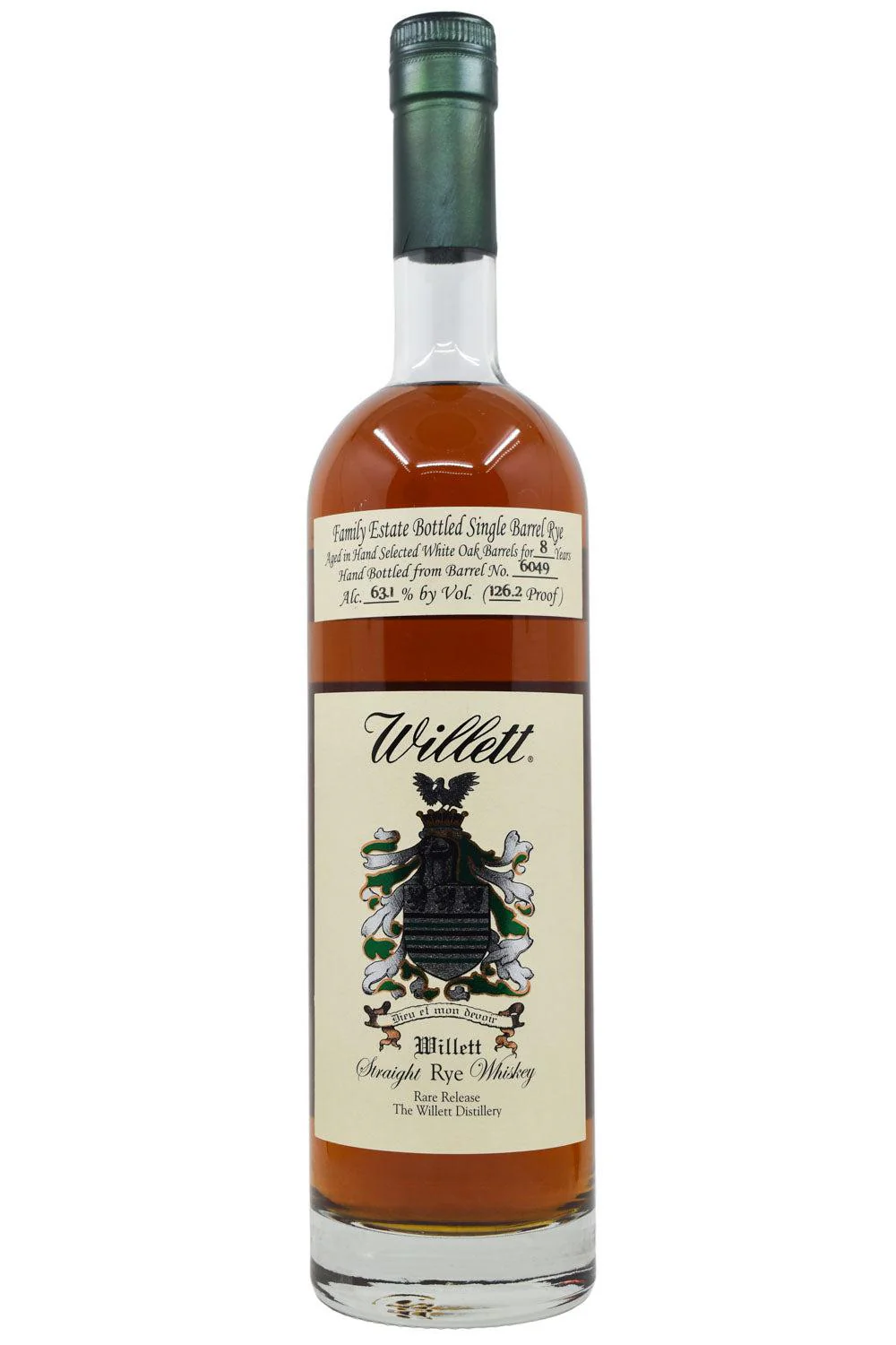 Willett Family Estate Bottled Single-Barrel 8 Year Old Straight Rye Whiskey